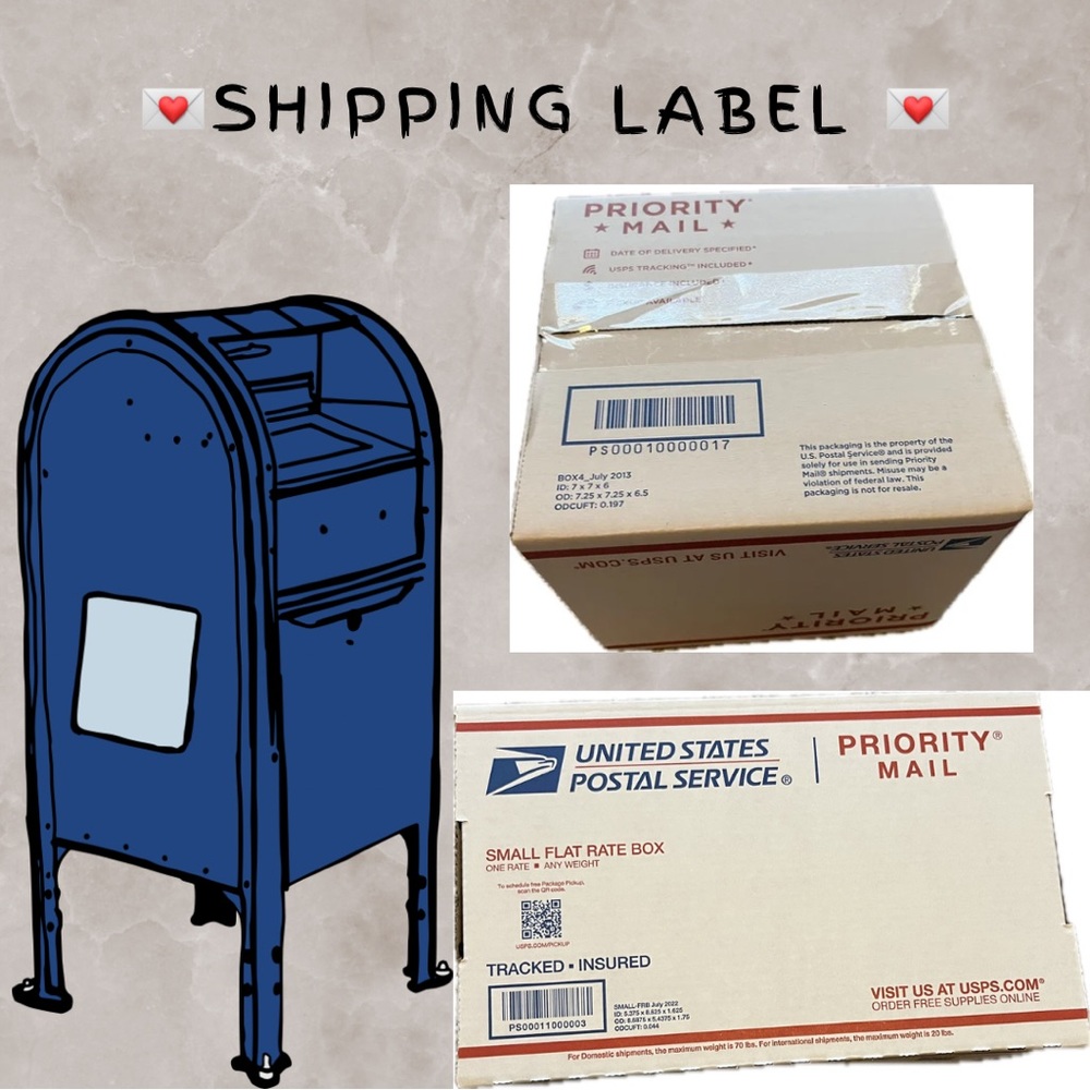 💌SHIPPING LABEL 💌